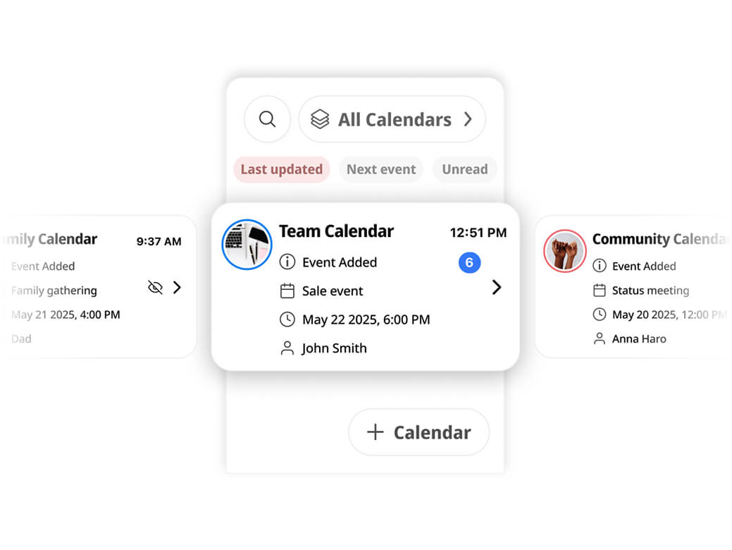 Effortlessly create and share calendars