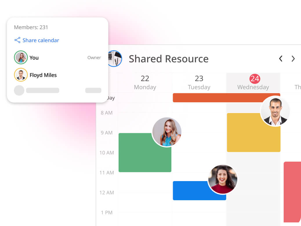 Shared Events Calendar GroupCal - Share & Manage Calendars for any Shared Resource