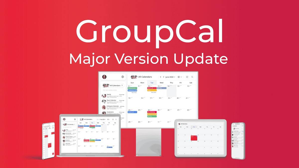 GroupCal - new version update