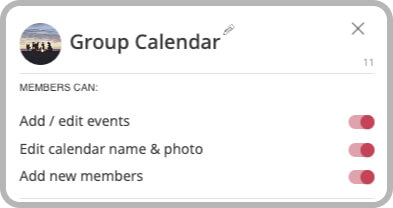 Shared calendar permissions