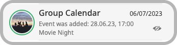 GroupCal - calendar that doesn't show events under the All Calendars screen
