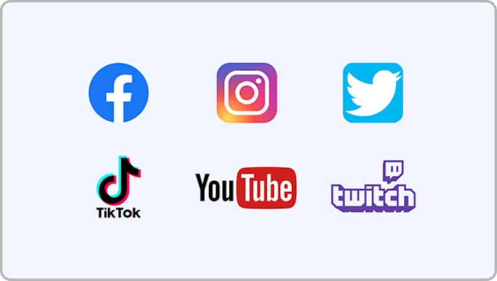 Entertainment apps icons