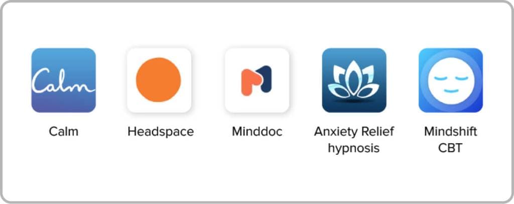 Wellness apps icons